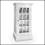 White Painted Divided Glass Case - click for details