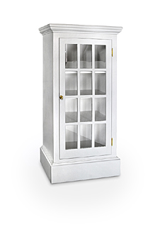 White Painted Divided Glass Case